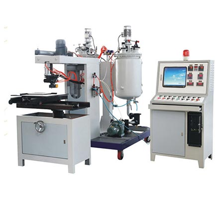 JSMRPU-20F Filter Caps PU Injection Machine
