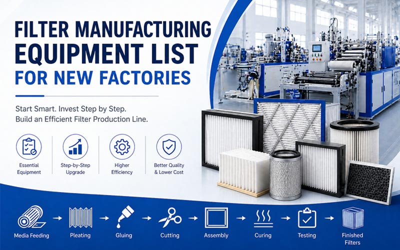 Filter Manufacturing Equipment List for New Factories